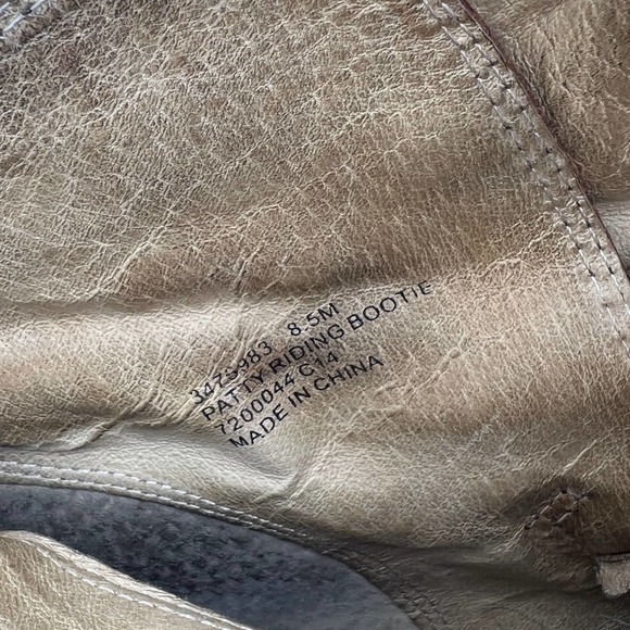 Frye Patty Riding Boot Brown Leather High Block‎ Heel Zipper Buckle 8.5 - Picture 7 of 9